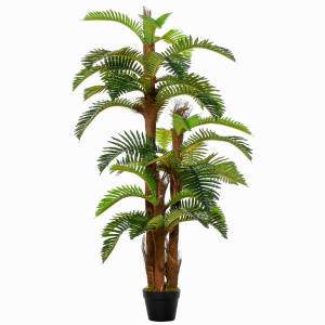 Artificial Fern Tree 36 Leaves with Nursery Pot, Fake Plant 150cm