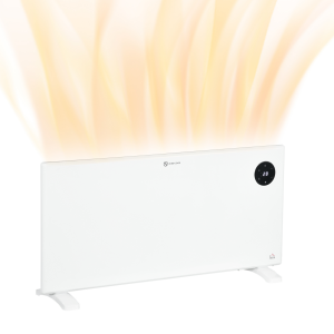 2000W Electric Convector Heater, Quiet Space Heater with LED Display, White