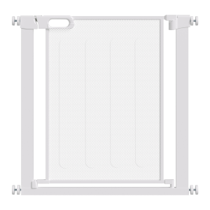 Pressure Fit Safety Gate for Stairs w/ Auto Close 75-82 cm - White Pawhut