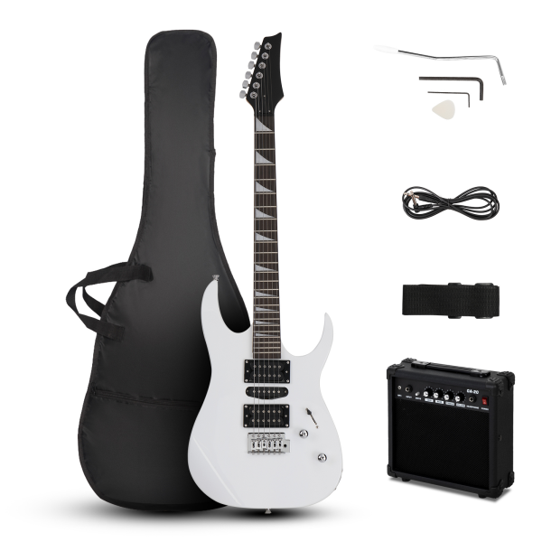 170 Model With 20W Electric Guitar Pickup Hsh Pickup Guitar Stereo Bag Harness Picks Rocker Connector Wrench Tool White