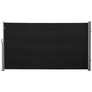3x1.8M Retractable Side Awning Screen Fence Patio Privacy Divider Black