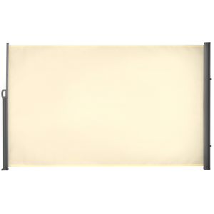 3x1.8M Retractable Side Awning Screen Fence Patio Privacy Divider Cream