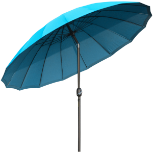 255cm Patio Parasol Umbrella Market Table Parasol 18 Sturdy Ribs