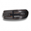 Men's Black Leather Cross Bracelet - Image 2
