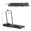 Foldable Walking Treadmill Aerobic Exercise Machine w/ LED Display HOMCOM - Image 3