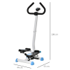 Twister Stepper Height Adjustable Step Machine w/ LCD Screen, Blue HOMCOM - Image 3