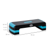 Aerobic Step Three-Level Adjustable Exercise Stepper for Home, Office HOMCOM - Image 3