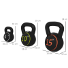 SPORTNOW Set of Three Kettlebell Weights with Storage Tray, 2.2kg, 4.5kg, 6.8kg - Image 3