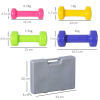10kg Colourful Dumbbell Weights Set Home Exercising Toning w/ Case Gym HOMCOM - Image 3