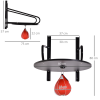 Speed Bag Platform Kit Wall-mounted Punching Ball Hanging Platform Set HOMCOM - Image 3
