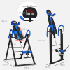 HOMCOM Adjustable Gravity Inversion Table with Safety Belt, Blue - Image 3