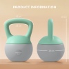 SPORTNOW 8KG Kettlebell with Soft Body and Non-Slip Handle, Grey and Green - Image 3