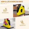 SPORTNOW Mini Exercise Bike, Under Desk Bike for Legs, Arms Workout - Image 3