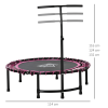 Trampoline Outdoor Bouncer Jumper Adjustable Handle Adult Kid Pink HOMCOM - Image 3