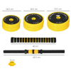 25KG Barbell & Dumbbell Set Fitness Exercise Home Gym Plate Bar HOMCOM - Image 3