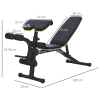 Multi-Functional Sit-Up Dumbbell Weight Bench w/ Adjustable Height for Home Gym - Image 3