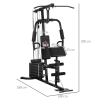 Multifunction Home Gym Machine with 45kg Weight Stack, for Full Body Workout - Image 3