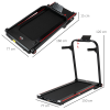 Electric Folding Treadmill w/ Wheels, Safety Button and LED Monitor - Image 3