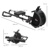 Magnetic Foldable Rower w/ 16-Level Adjustable Resistance for Home, Gym - Image 3