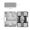 Adjustable Dumbbells Set, Free weights with Storage Box, 10kg x 2 - Image 3