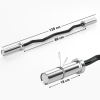 120cm EZ Curl Bar with Spring Clips, Barbell Bar for 5cm Weight Plates, 8kg - Image 3
