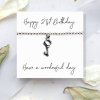 Happy 21st Birthday Bracelet Mini Gift Hamper | 21st Key Bracelet Gift | Daughters 21st Birthday | Girls 21st Birthday Gift Set UK - Image 3
