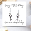 Happy 21st Birthday Earrings Mini Gift Hamper| 21st Key Earrings Gift | Daughters 21st Birthday | Girls 21st Birthday Gift Set UK - Image 3