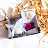 Small 18th Birthday Gold Balloons Gift Necklace Hamper | Girls 18th Birthday Candle Gift UK - Image 3
