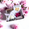 Small 40th Birthday Gold Balloons Gift Hamper | Cubic Zirconia Charm Necklace, Chocolates & Candle - Image 3