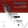 Magnetic Resistance Exercise Bike Foldable LCD Adjustable Seat Red HOMCOM - Image 4