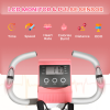 2-In-1 Upright Exercise Bike 8-Level Adjustable with Pulse Sensor Pink HOMCOM - Image 4