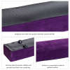 HOMCOM Balance Beam Trainer Fold Performance Gymnastics Suede Purple 2.4M Home - Image 4