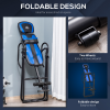HOMCOM Foldable Gravity Inversion Table, Fitness Bench w/ Soft Ankle Cushions - Image 4