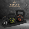 SPORTNOW Set of Three Kettlebell Weights with Storage Tray, 2.2kg, 4.5kg, 6.8kg - Image 4