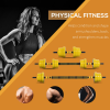 20KG Barbell Dumbbell Set Fitness Exercise Home Gym Plate Bar Clamp Rod HOMCOM - Image 4