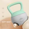 SPORTNOW 10KG Kettlebell with Soft Body and Non-Slip Handle, Grey and Green - Image 4