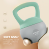 SPORTNOW 8KG Kettlebell with Soft Body and Non-Slip Handle, Grey and Green - Image 4