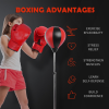 Adjust Kids Training Boxing Punching Ball Bag Boxing Punching w/ Gloves HOMCOM - Image 4