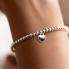 Small Love You Gift Hamper - Silver Heart Bracelet, Chocolates & Candle - Image 4