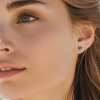 Silver Heart Stud Earrings & Love You You're the Best x Mini Gift Hamper - Image 4