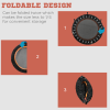 40" Foldable Mini Fitness Trampoline Rebounder Adjustable Foam Handle HOMCOM - Image 5
