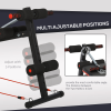 Foldable Sit Up Bench Core Workout for Home Gym Black HOMCOM - Image 5