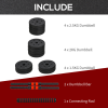 25kg Adjustable 2 IN 1 Barbell Dumbbells Weight Set for Body Fitness HOMCOM - Image 5