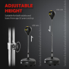 HOMCOM Punching Bag with Stand Boxing Bag Set with Adjustable Height Black, Gold - Image 5