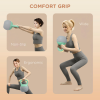 SPORTNOW 8KG Kettlebell with Soft Body and Non-Slip Handle, Grey and Green - Image 5