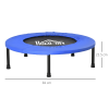 HOMCOM Φ81cm Fitness Trampoline Exercise, Max Load 100 KG, Blue Black - Image 5