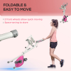 HOMCOM Folding Exercise Bike w/ Adjustable Magnetic Resistance and Seat Height - Image 5