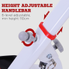 Foldable Stepper Adjustable Step Machine w/ Handlebar LCD Display, Red HOMCOM - Image 5