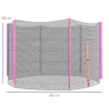 SPORTNOW 10ft Trampoline Net Replacement Safety Net with Zipped Door - Image 6