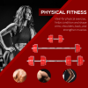 Adjustable 30KGS Barbell & Dumbbell Set Ergonomic Fitness Exercise in Home Gym - Image 5